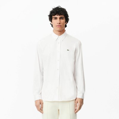 Unifarbenes Hemd aus Premium-Baumwolle, Regular-Fit LACOSTE
