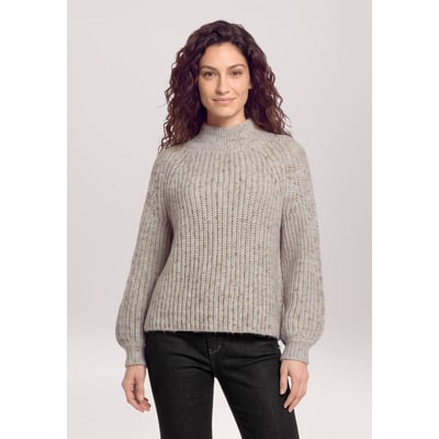 Pull-over en maille à col cheminée CARTOON