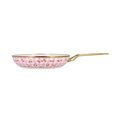 Poêle 20cm en acier émaillé, VICHY CERISE MENASTYL