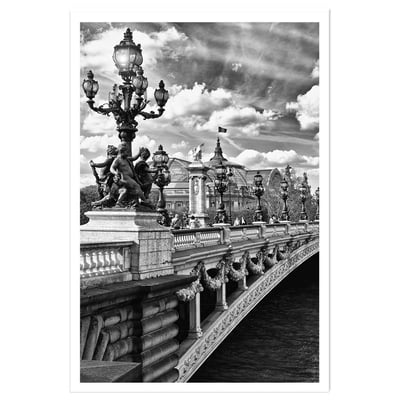 Affiche Paris, Vue du pont Alexandre III HEXOA