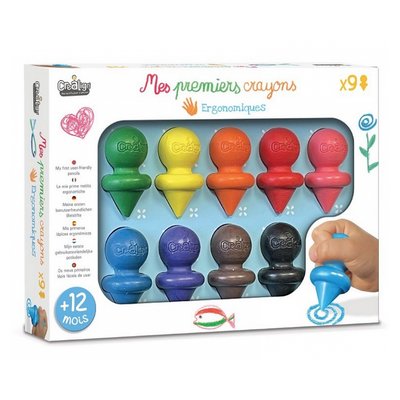 Boite de 9 Mes premiers crayons CREA.LIGN