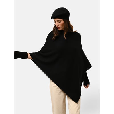 Poncho 4 Fils Ivoire Ashley JUST CASHMERE