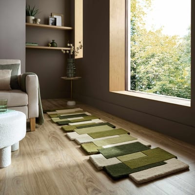 Tapis de couloir en laine COLLAGE FLAIR RUGS