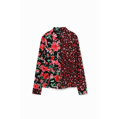Desigual - Chemise froncée fleurs DESIGUAL