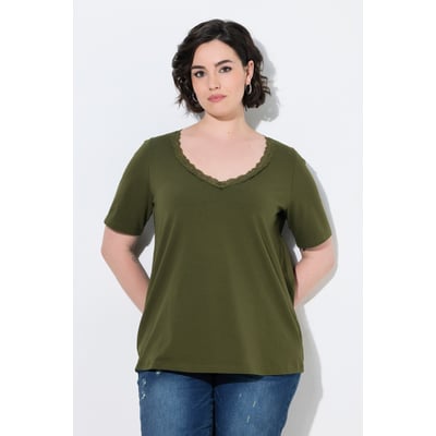 T-shirt avec dentelle ULLA POPKEN
