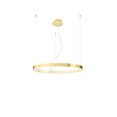 Lustre Aluminium Doré LED 1 Rio EDEN