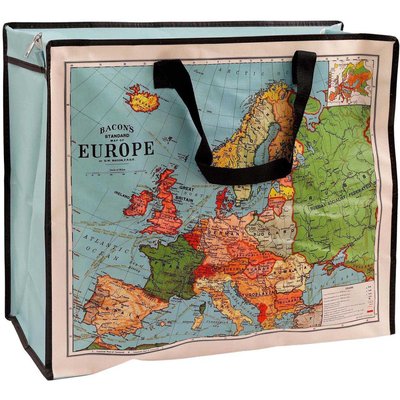 Sac de rangement Carte d'Europe 55 x 26 x 47 cm JARDINDECO