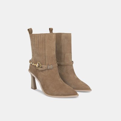 Bottines en cuir à bout pointu ALMA EN PENA