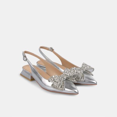Chaussures plates avec nœud en strass et boucle ALMA EN PENA