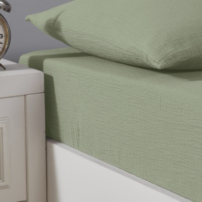 Drap housse en gaze de coton bonnet 30 cm LOFT SENSEI MAISON