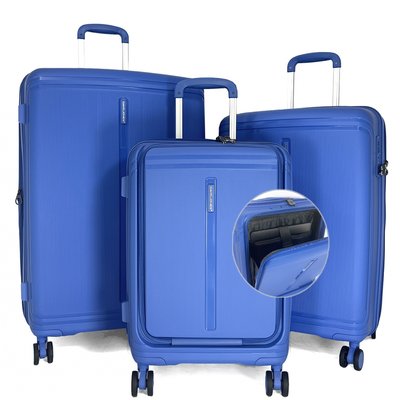 Lot 3 valises rigides dont 1 cabine porte-ordinateur 17" TSA DAVID JONES