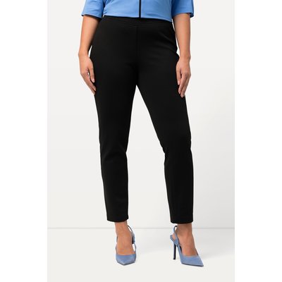 Pantalon en jersey texturé, taille élastique ULLA POPKEN