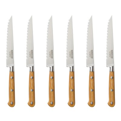 Set 6 couteaux steak - ESSENTIEL SABATIER TROMPETTE
