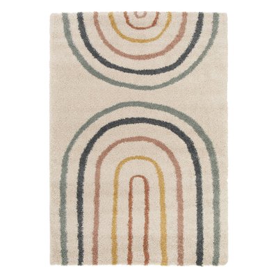 Tapis intérieur enfant crème et multicolore arc-en-ciel DAKOTA SWEEEK