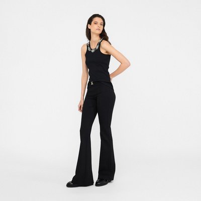 Pantalon évasé avec ceinture logotée LIU JO