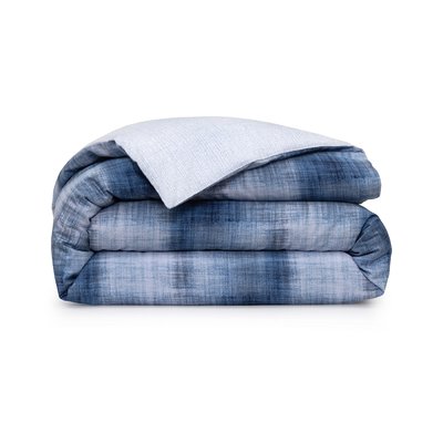 Housse de couette en satin de coton lavé, L DENIM LACOSTE HOME