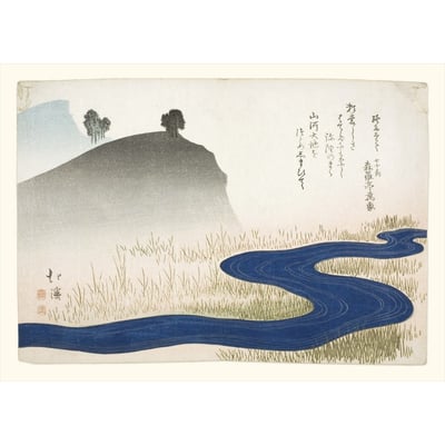 Poster japonais estampe ukiyo-e  River THE DYBDAHL CO