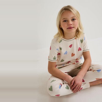 Pyjama manches courtes imprimé en jersey coton BIO GOTS MONOPRIX