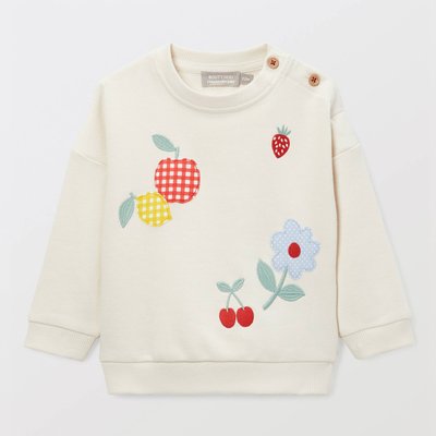 Sweat brodé en coton BIO GOTS BOUT'CHOU