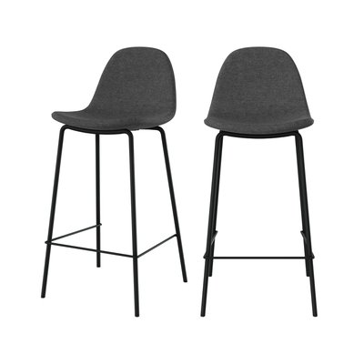 Lot de 2 chaises pour îlot central en tissu 65,5 cm - HENRIK RENDEZ-VOUS DÉCO