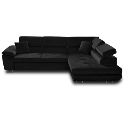 Canapé d'Angle Convertible en Velours 5 places - DIMAS LISA DESIGN