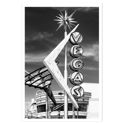 Affiche paysage Vegas vintage HEXOA