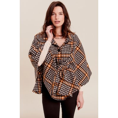 Poncho ceinturé boutonné BREAL