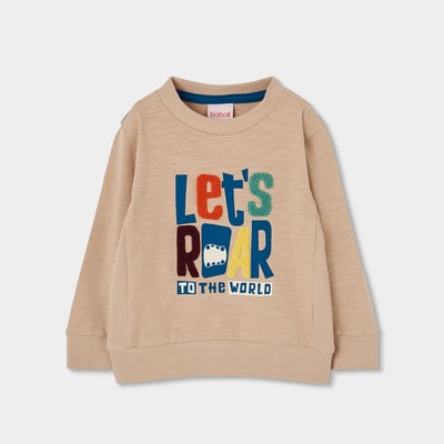 Sweat-shirt garçon maille imprimé lettres BOBOLI