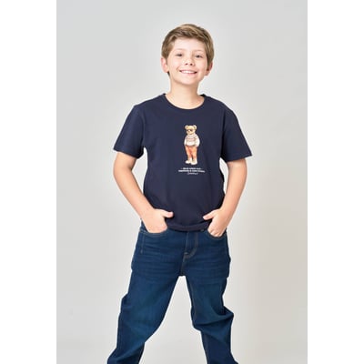 T-shirt regular garçon en jersey 100% coton imprimé ours COSYBEAR DEELUXE