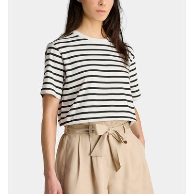 T-shirt Droit Noon Ray Rayures Coton Bio GALERIES LAFAYETTE