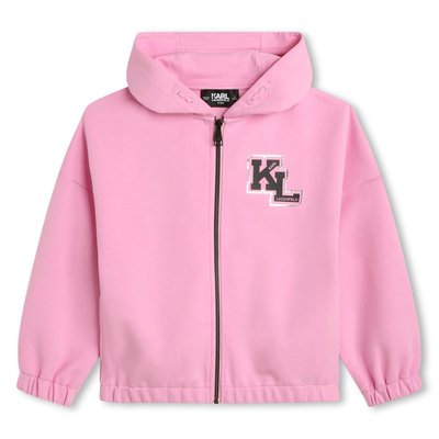 Sweat-shirt à capuche zippé KARL LAGERFELD KIDS