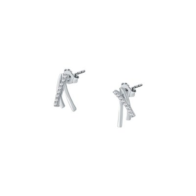Boucles d'oreilles en argent 925 et oxyde de zirconium CLEOR