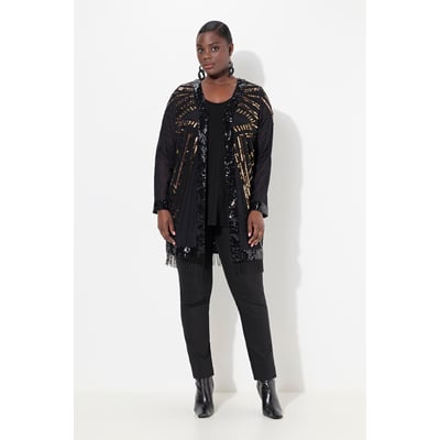 Veste à col en V et manches longues ULLA POPKEN