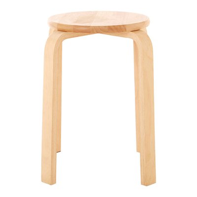 Tropical Hevea Wood Stacking Stool SO'HOME