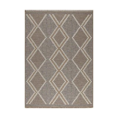 Tapis intérieur extérieur aspect jute bleu Tijuana 9048 170 x 120 cm JARDINDECO