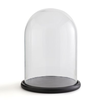 Cloche en verre avec socle noir H32 cm, Campa LA REDOUTE INTERIEURS
