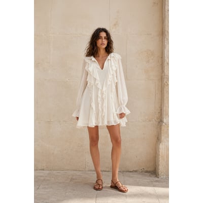 Robe courte évasée uni RUX LA PETITE ETOILE