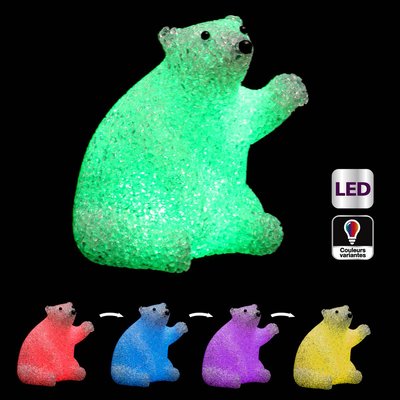 Sujet de Noël Lumière Ours Eva FEERIC LIGHTS & CHRISTMAS