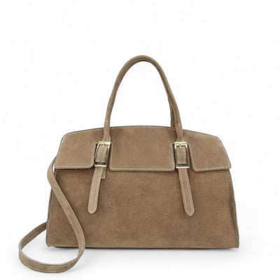 Sac mallette en croûte de cuir WHAT'S UP OH MY BAG
