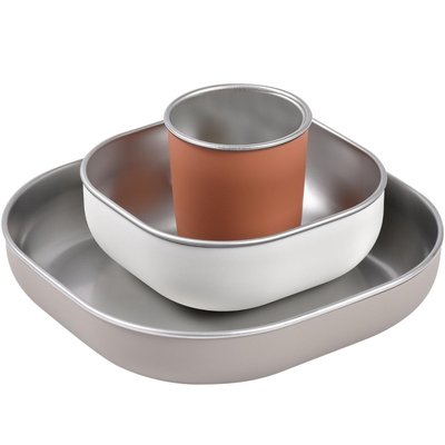 Coffret repas inox terracotta BEABA