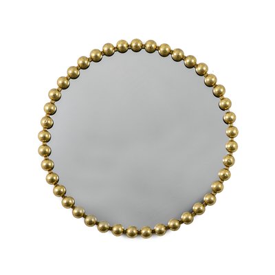 80cm Gold Round Bobble Mirror SO'HOME