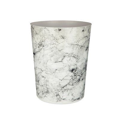 25cm Waste Bin in Marble Effect SO'HOME