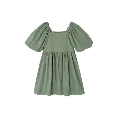 Robe cérémonie smocks dos en tissu reliéfé VERTBAUDET