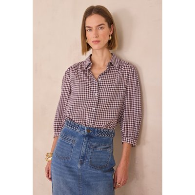 Chemise manches 3/4 à carreaux DAN Maison 123