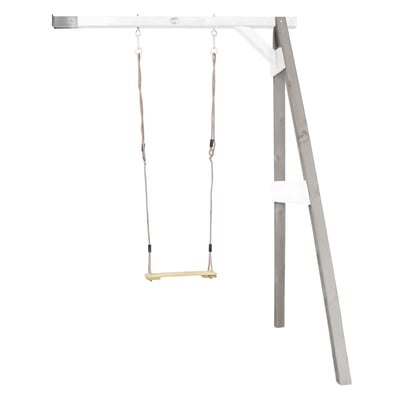 AXI Portique mural en bois Gris Blanc 1 balançoire 160x171x207cm AXI HOUSE