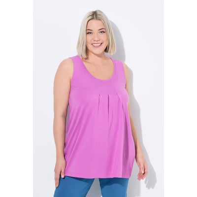 Top, plis fantaisie, ligne A, sans manches ULLA POPKEN