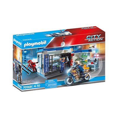 Police Poste de police et cambrioleur PLAYMOBIL