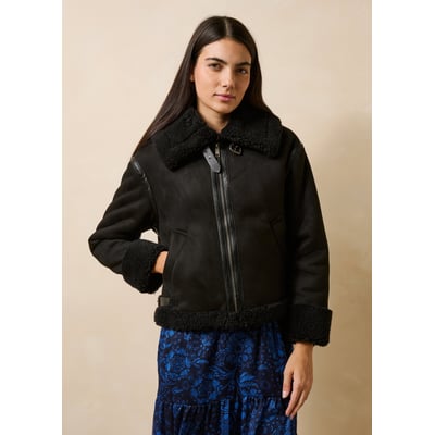 Blouson bomber fourré à zip LA FEE MARABOUTEE
