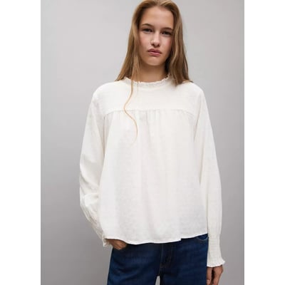 Blouse en coton nid d’abeille MANGO TEEN