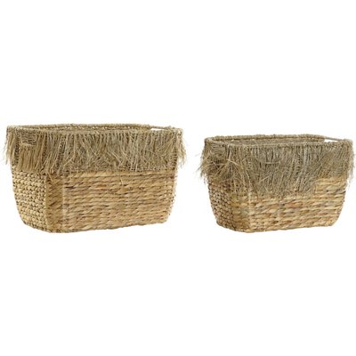 Panier en osier frangé naturel RECOLLECTION